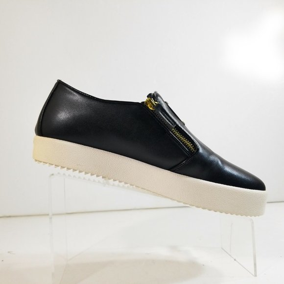 Giuseppe Zanotti Men Logo Double Zip Loafers Sz 45 main image 12